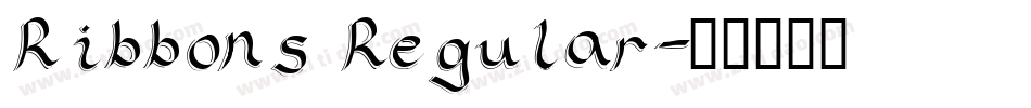 Ribbons Regular字体转换